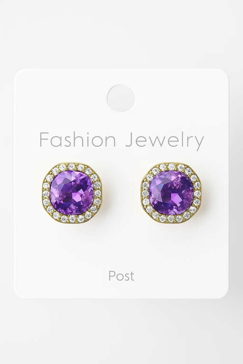 Violet Halo Earrings