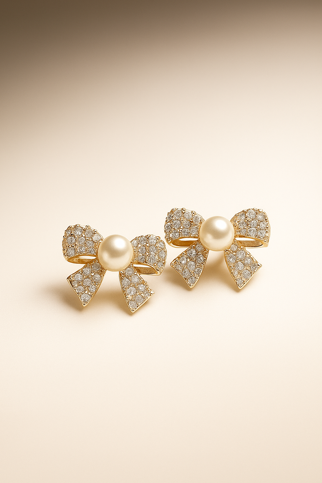 Crystal ribbon earrings