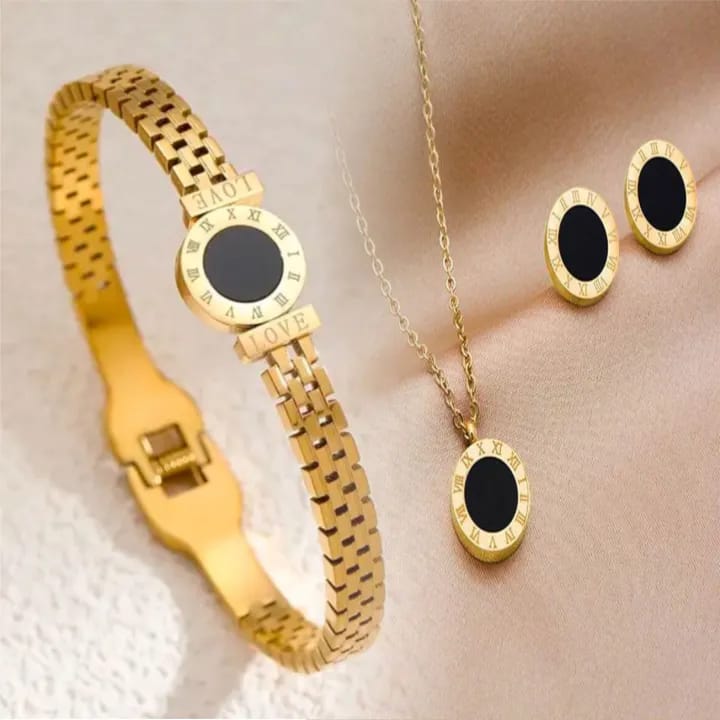 3-Piece Luxury Roman Numeral LOVE Set