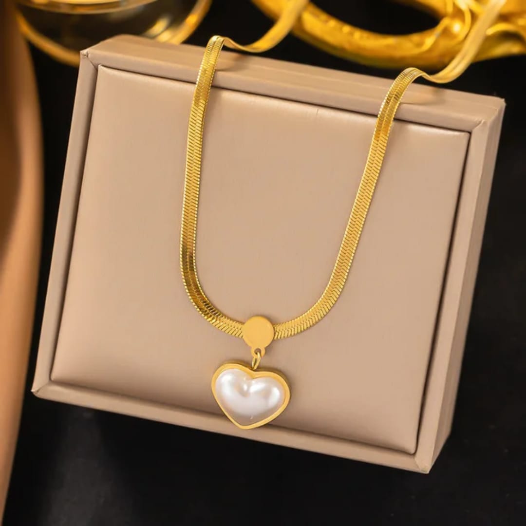 Love Heart Gold Necklace