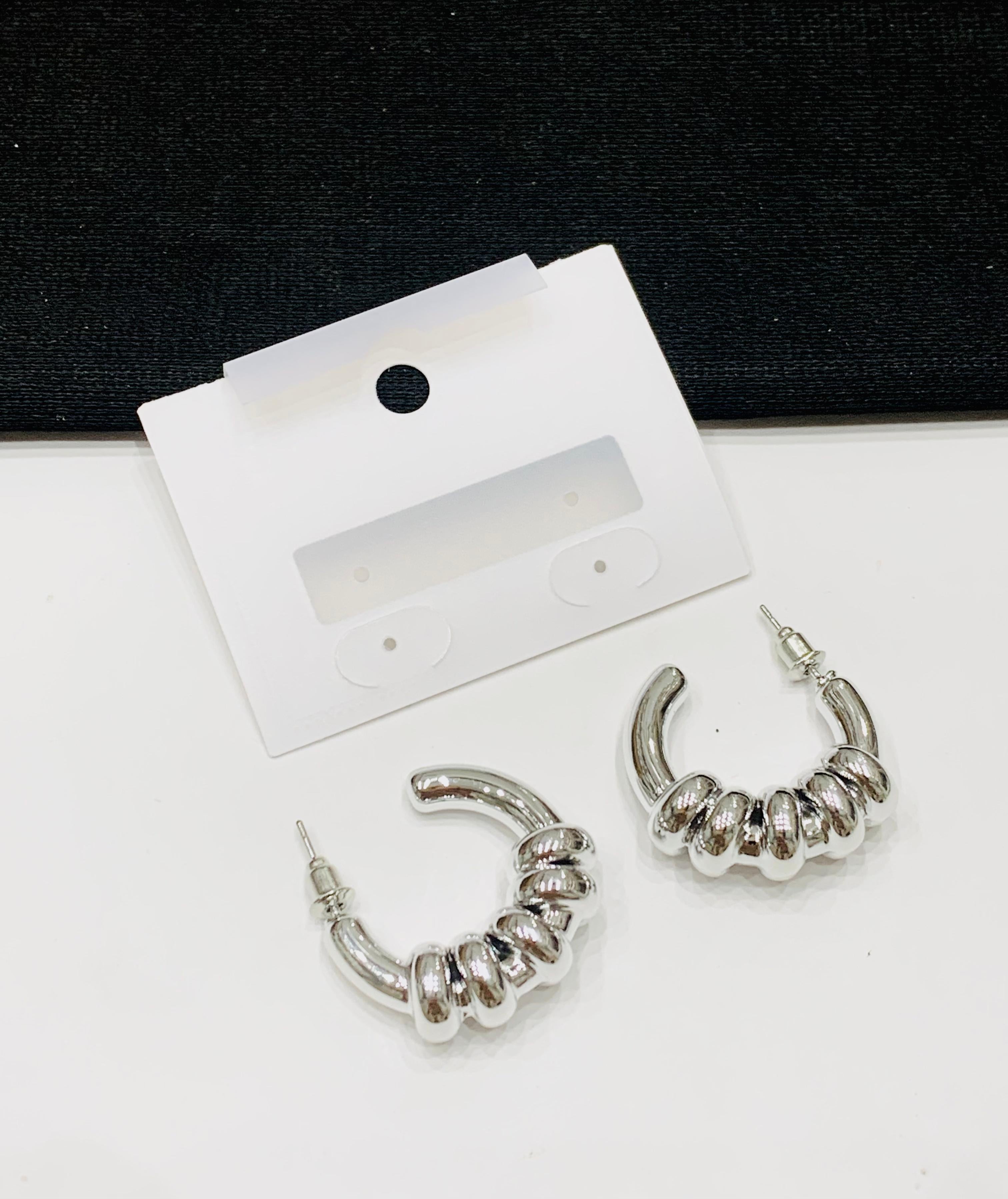 Ripple Effect Hoop Earrings