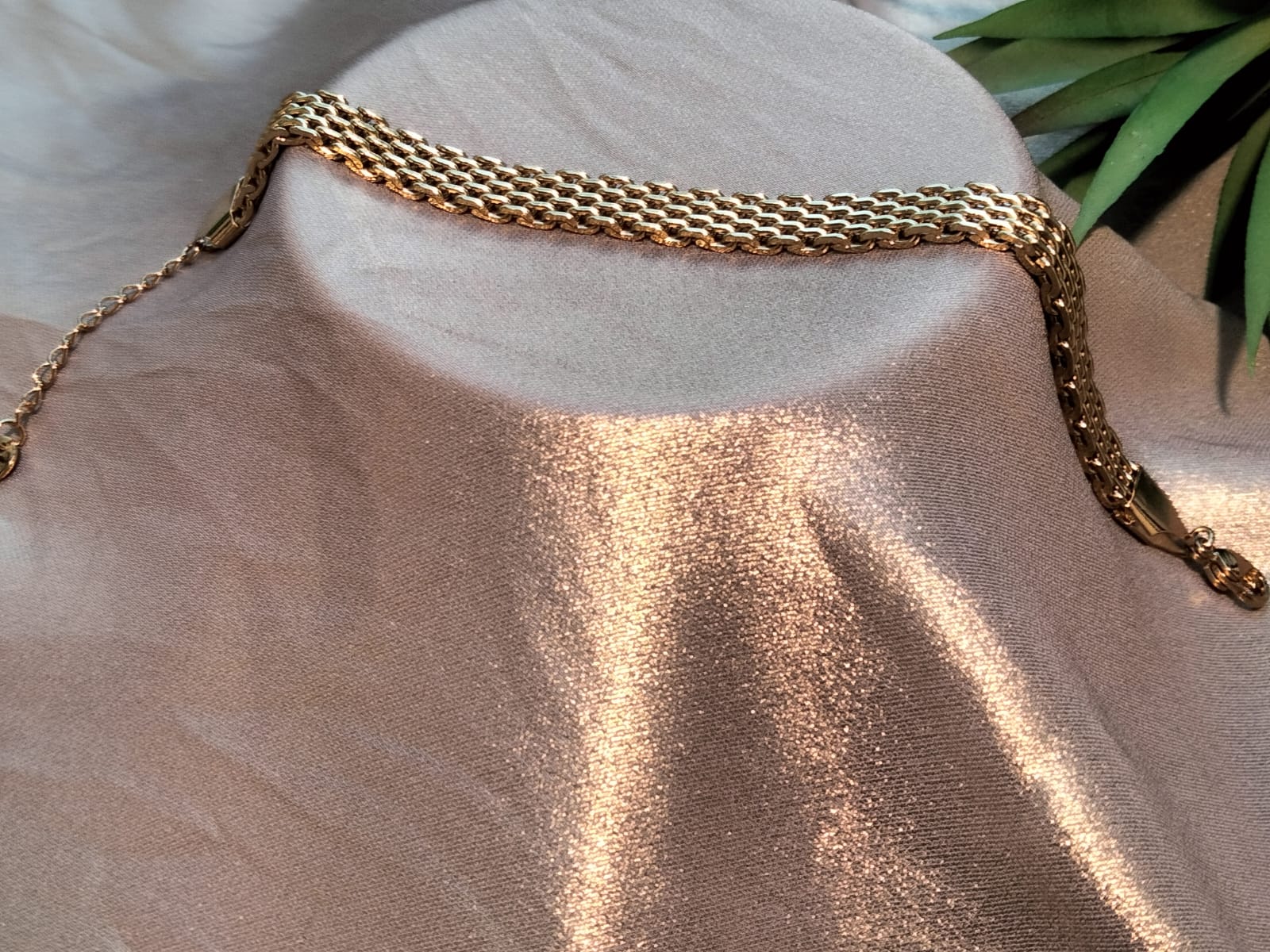 Golden Weave Chain Bracelet