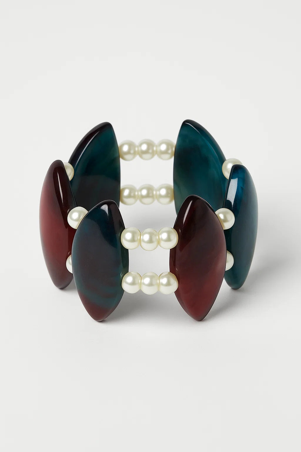 Retro Resin Pearl Bracelet
